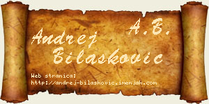 Andrej Bilašković vizit kartica